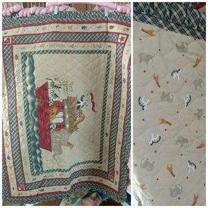 Handmade crib quilt